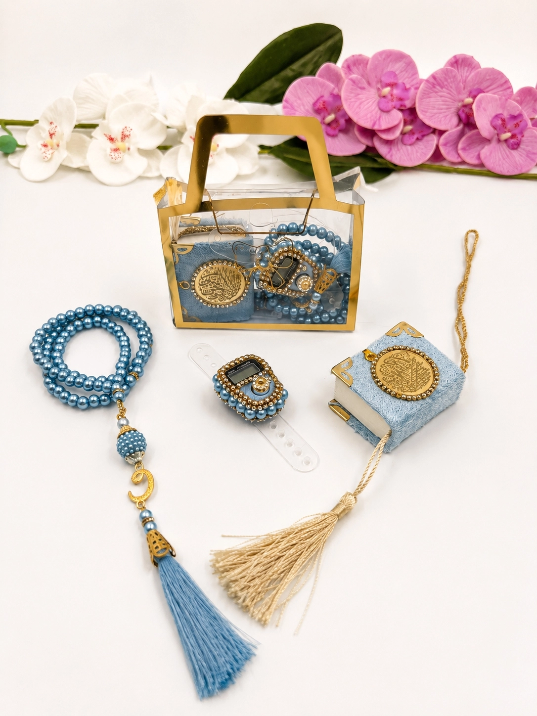 taşlı mini kuran set