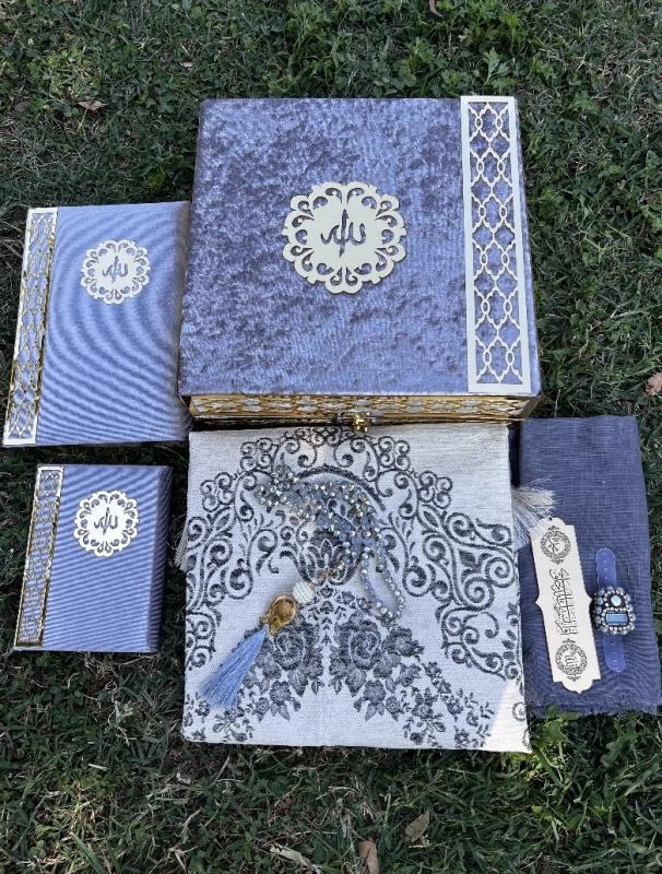 Kadife Sandıklı Mega Set (Gri)