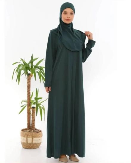 Tek Parça Namaz Elbisesi (Haki)
