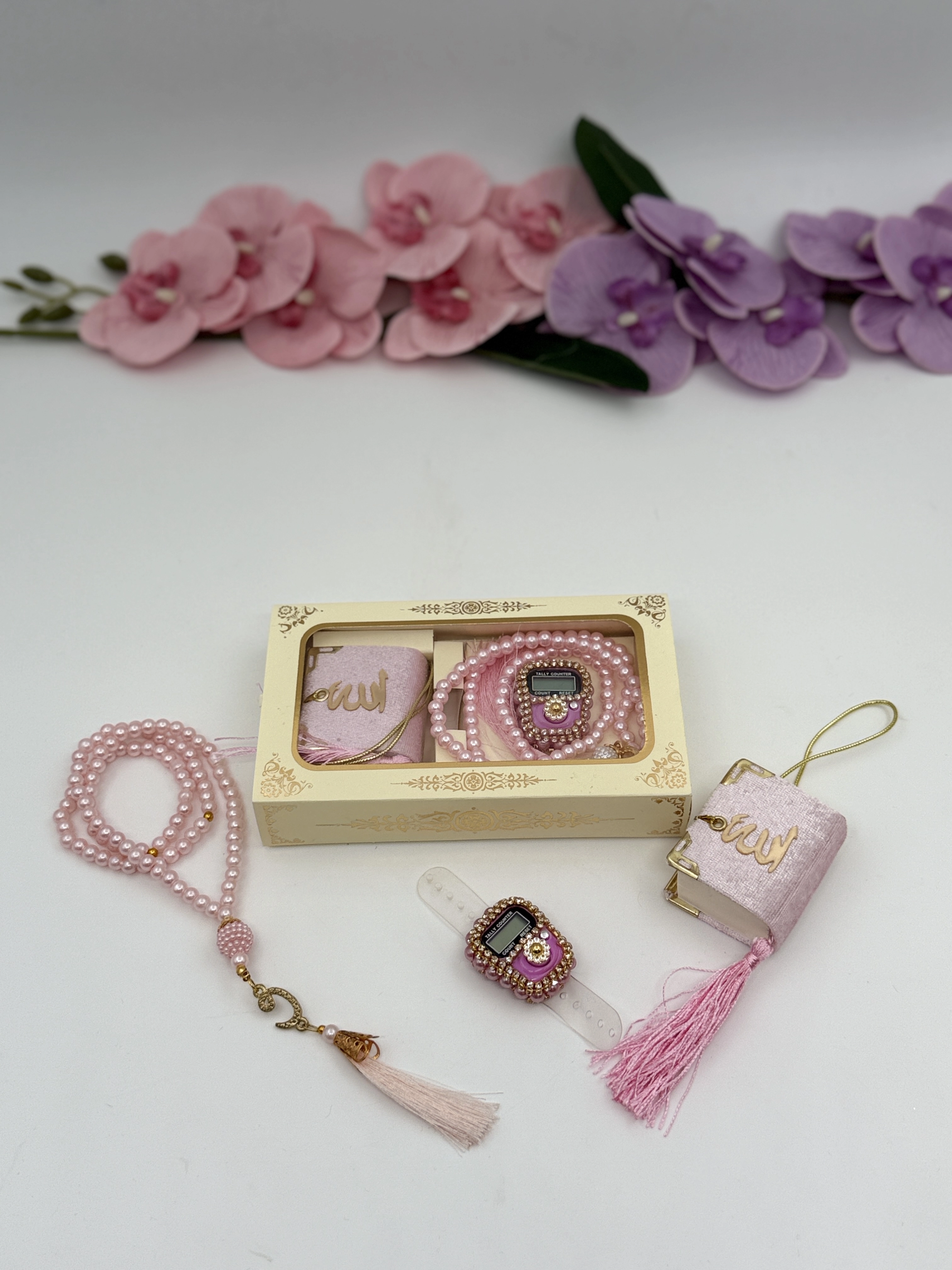 Özel Tasarım Kutu İçerisinde 3 Lü Özel Set (10 Adet) (Pembe)