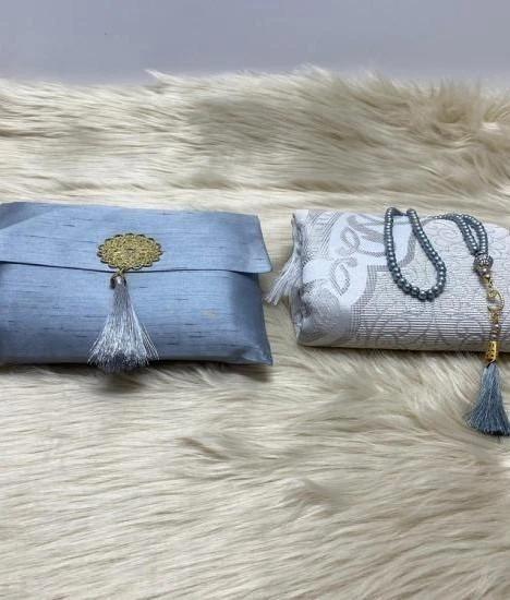 Prayer Mat Set with Bag (Dark Gray)