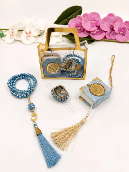 taşlı mini kuran set