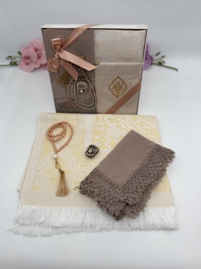 lüx namaz örtülü set gold