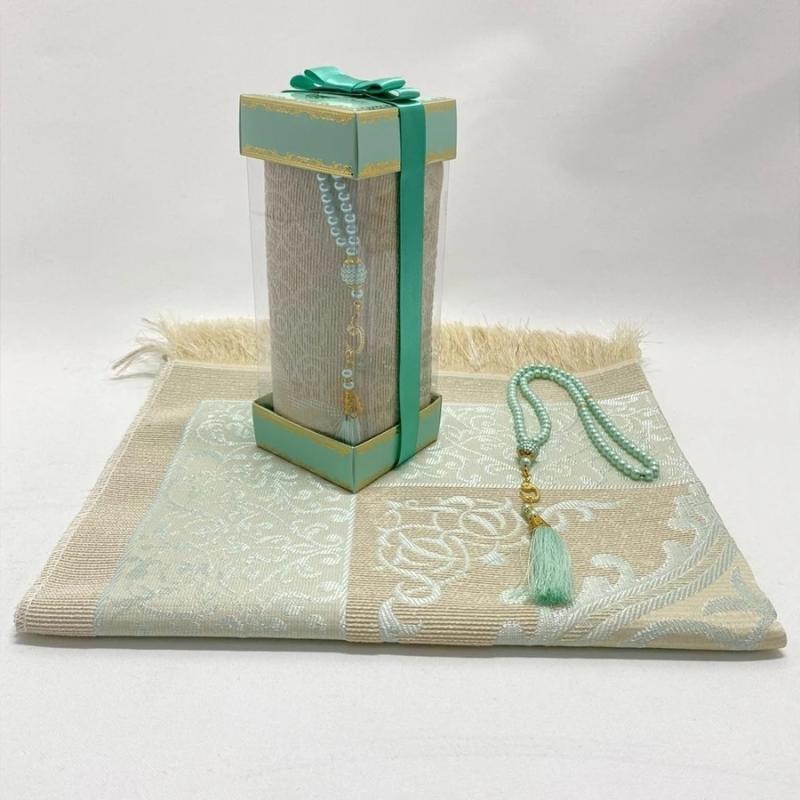 Asetat Kutulu Seccade Set (Yeşil)